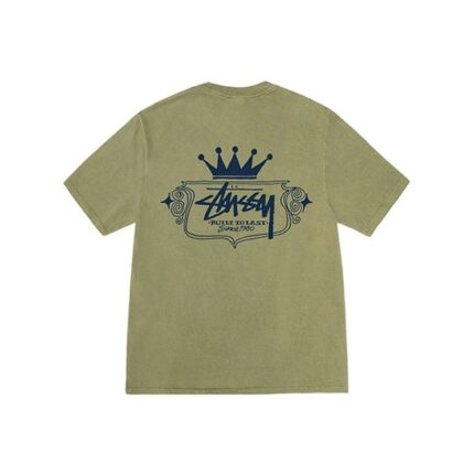 Stussy Brand King Logo Verde Milano