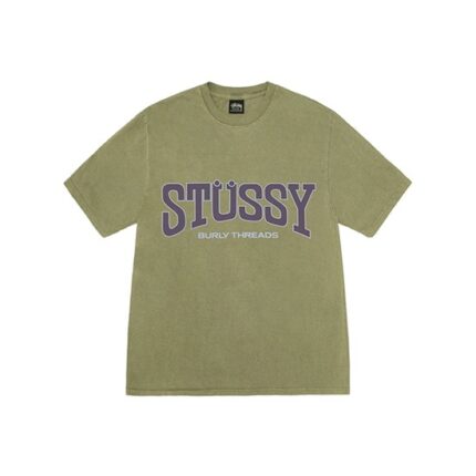 Stussy Brand Logo Threads Verde Milano