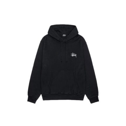 Stussy Brand Logo Nero Di Base Felpa